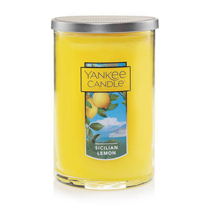 [해외] 양키캔들 시칠리안 레몬 라지 텀블러 캔들 Yankee Candle Sicilian Lemon Large 2-Wick Tumbler Candles