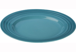 [해외]르크루제 스톤웨어 샐러드 플레이트-캐리비안 Le Creuset Stoneware Salad Plate-Cribbean (10인치)